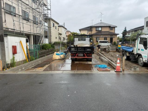 三郷市東町、新築一戸建ての外観画像です