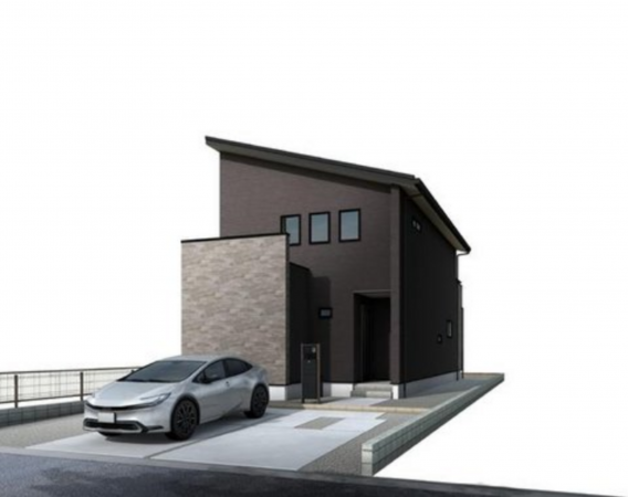 吉川市中央、新築一戸建ての完成予想図（外観）画像です