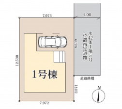 三郷市鷹野、新築一戸建ての間取り画像です