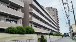 三郷市鷹野、マンションの外観画像です