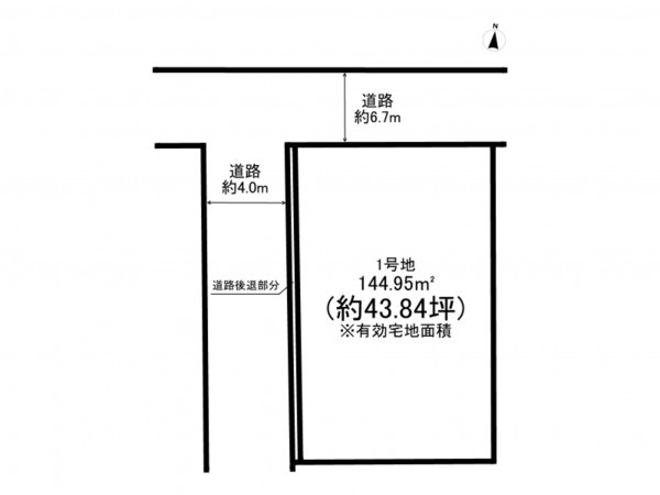 三郷市新和、土地の間取り画像です