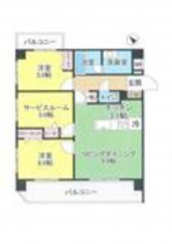 三郷市早稲田、マンションの間取り画像です