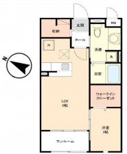 吉川市平沼、収益物件/アパートの間取り画像です