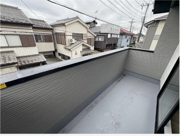 三郷市後谷、新築一戸建てのバルコニー画像です