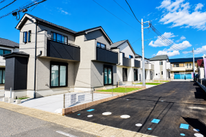 吉川市中曽根、新築一戸建ての外観画像です