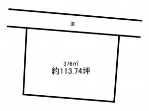 前橋市荻窪町、土地の間取り画像です