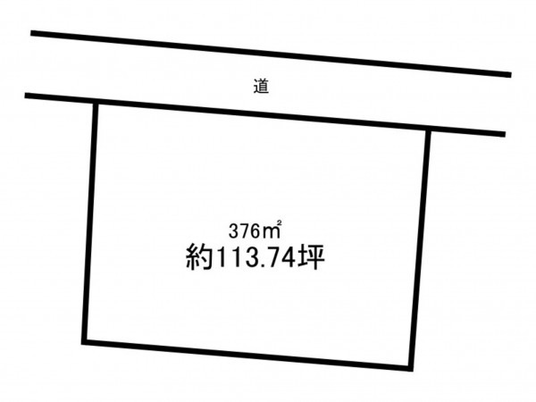 前橋市荻窪町、土地の間取り画像です