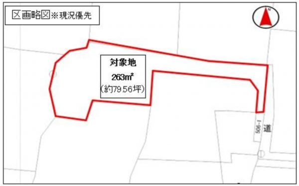 前橋市青柳町、土地の間取り画像です