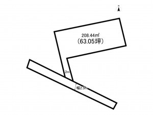 前橋市関根町、土地の間取り画像です