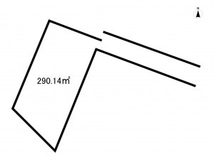 前橋市亀泉町、土地の間取り画像です
