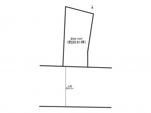 前橋市本町、土地の間取り画像です