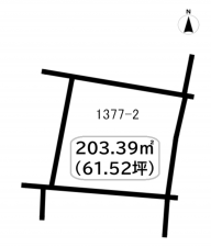 前橋市上細井町、土地の間取り画像です