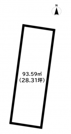 前橋市朝日町、土地の間取り画像です
