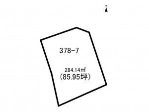 前橋市野中町、土地の間取り画像です