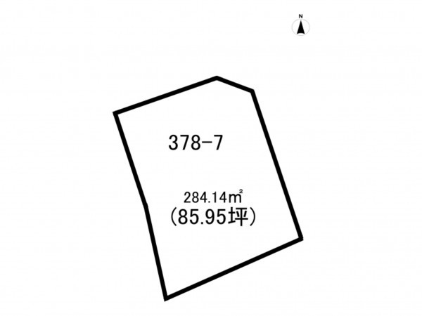 前橋市野中町、土地の間取り画像です