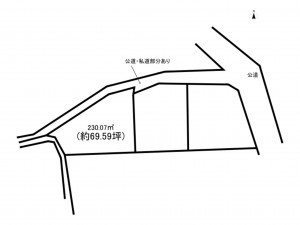 前橋市下細井町、土地の間取り画像です