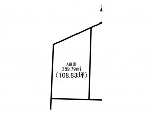前橋市下沖町、土地の間取り画像です