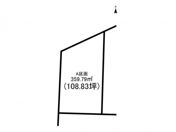 前橋市下沖町、土地の間取り画像です