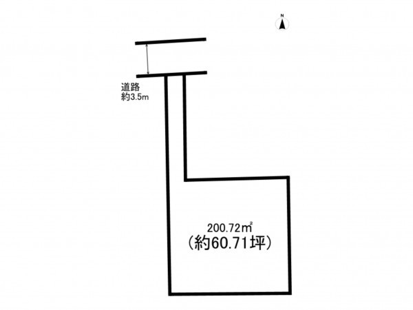 前橋市国領町、土地の間取り画像です