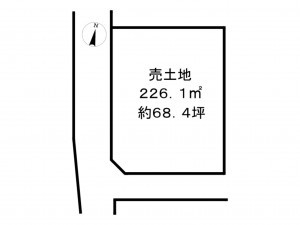 前橋市岩神町、土地の間取り画像です