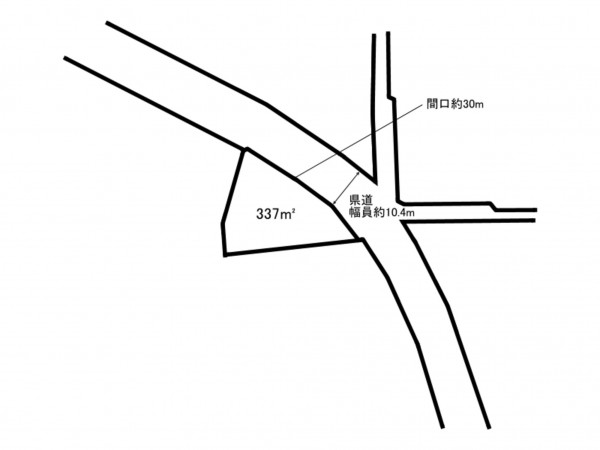前橋市北代田町、土地の間取り画像です
