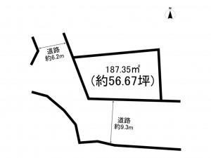 前橋市川曲町、土地の間取り画像です