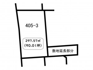 前橋市稲荷新田町、土地の間取り画像です
