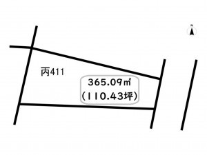 前橋市若宮町、土地の間取り画像です