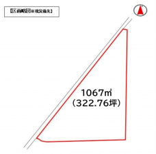 前橋市上新田町、土地の間取り画像です