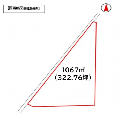 前橋市上新田町、土地の間取り画像です