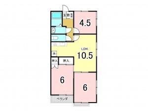 前橋市川曲町、収益物件/アパートの間取り画像です
