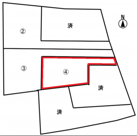 前橋市富田町、土地の間取り画像です