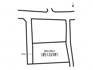 前橋市下新田町、土地の間取り画像です