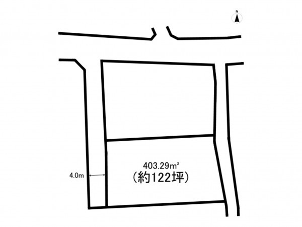 前橋市下新田町、土地の間取り画像です