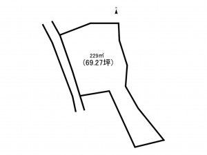 前橋市前箱田町、土地の間取り画像です