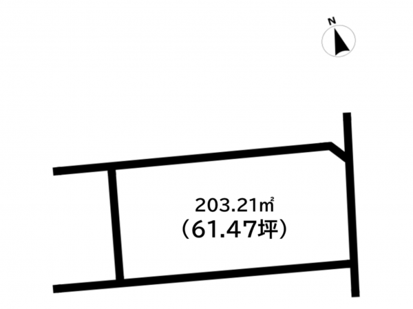 前橋市総社町総社、土地の間取り画像です