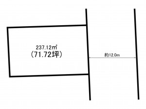 前橋市朝倉町、土地の間取り画像です