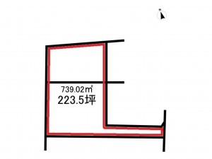 前橋市堀之下町、土地の間取り画像です