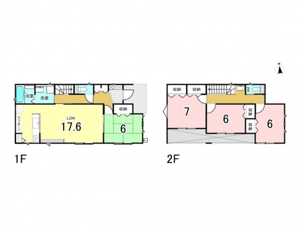 前橋市川原町、新築一戸建ての間取り画像です