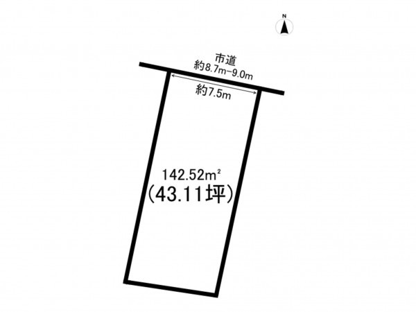 前橋市石倉町、土地の間取り画像です