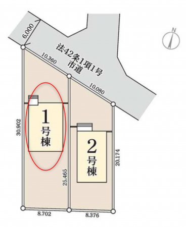 前橋市緑が丘町、新築一戸建ての画像です