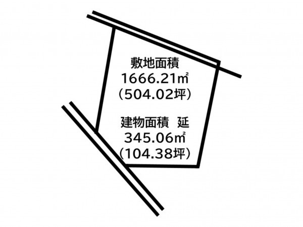 前橋市龍蔵寺町、収益物件/店舗の間取り画像です
