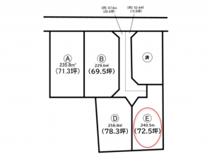 前橋市古市町、土地の間取り画像です