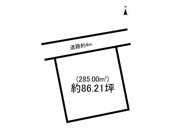 前橋市女屋町、土地の間取り画像です