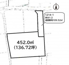 前橋市箱田町、土地の間取り画像です