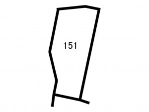 前橋市亀里町、土地の間取り画像です