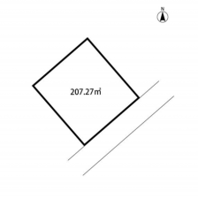 前橋市上細井町、土地の間取り画像です