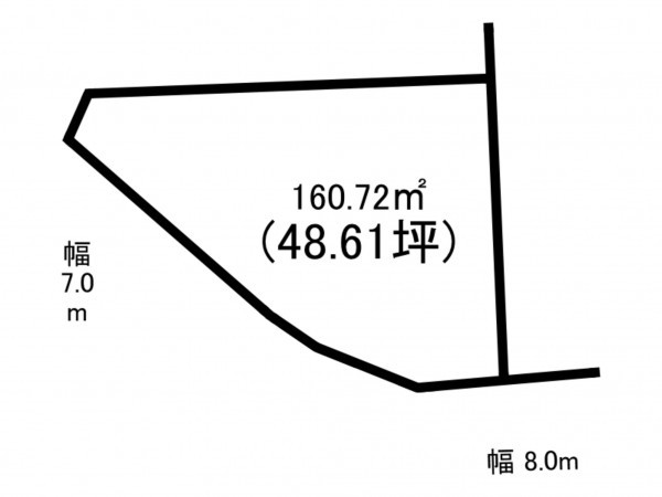 前橋市大友町、土地の間取り画像です
