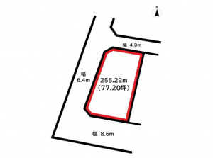 前橋市石倉町、土地の間取り画像です