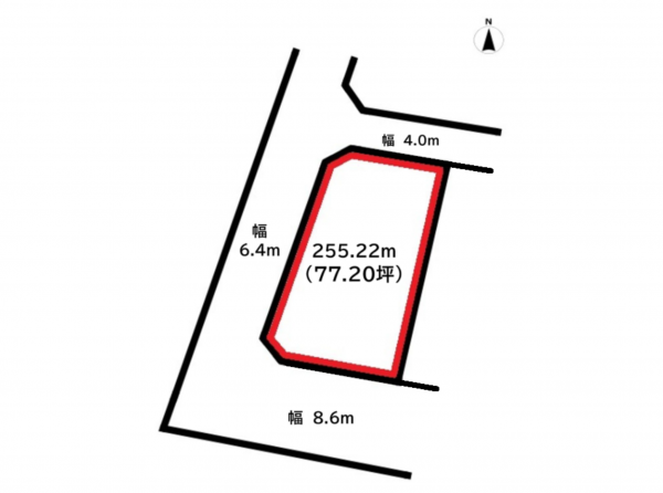 前橋市石倉町、土地の間取り画像です